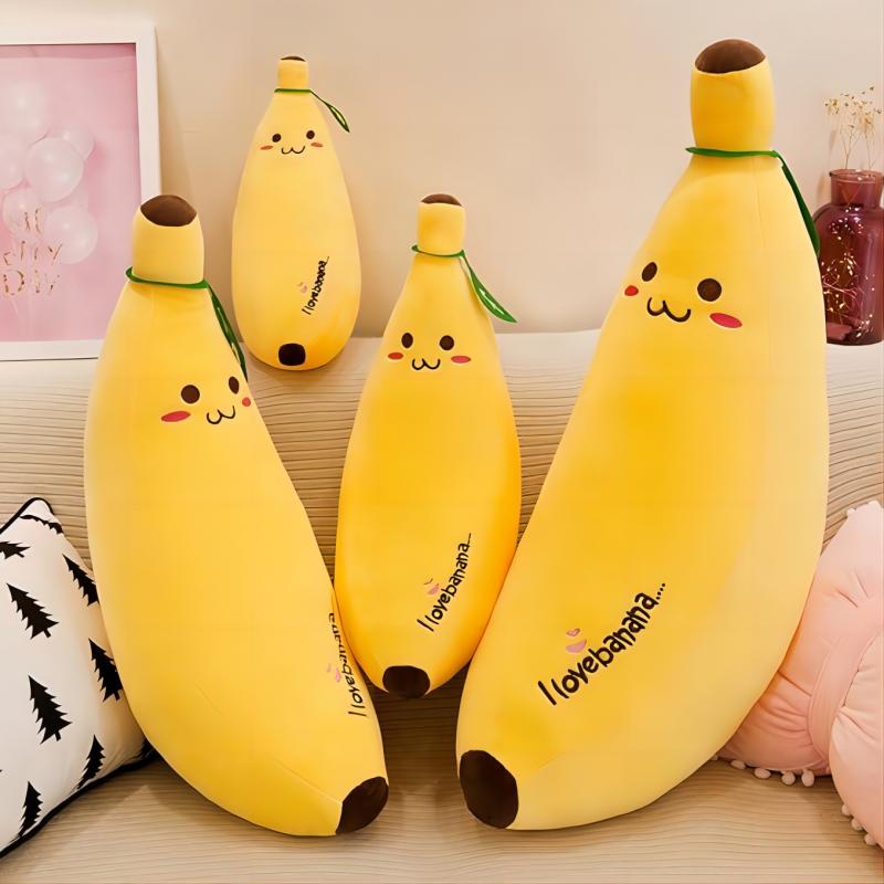 Cuscino di peluche di banana